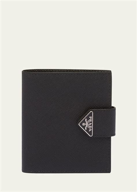 Prada Saffiano Leather Bifold Wallet, Nero (Black) 